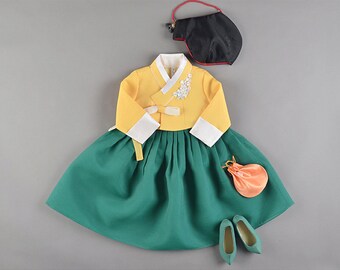 Chica Hanbok única / 100 días, 1-10 años, Bebé Hanbok Chica / Chica Hanbok, 100 Días Hanbok, Dol Hanbok Chica, Bebé Niña Primer Cumpleaños, Baek il