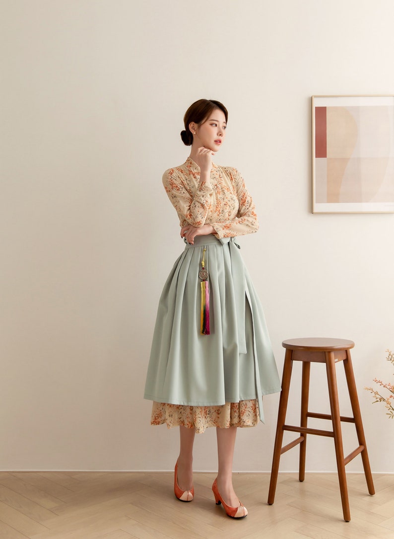 Beautiful Modern Hanbok Dress Korean Modern Hanbok Hanbok - Etsy