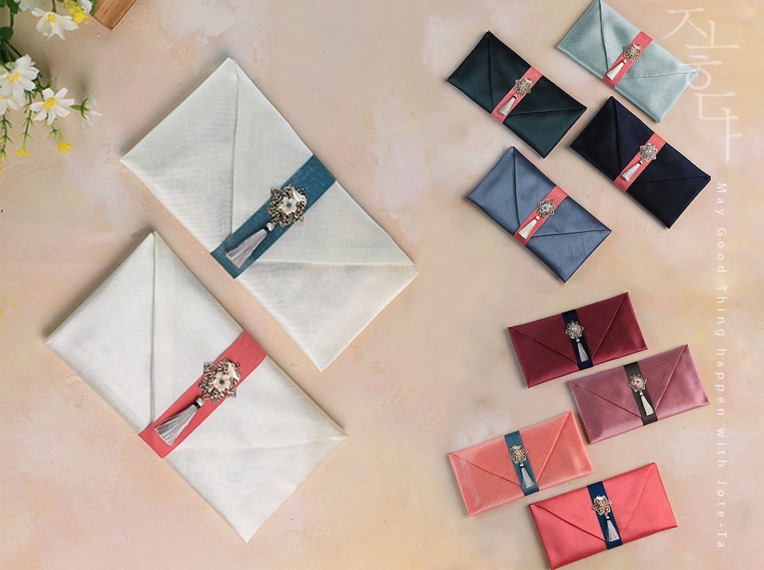 Tassel & Ornament Korean Money Envelope 10 Colors Bojagi Etsy