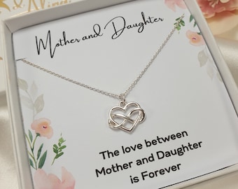 Mothers day gift from daughter, mother daughter necklace, Personalized gifts for mom, for grandma, mothers day necklace, mom birthday gift