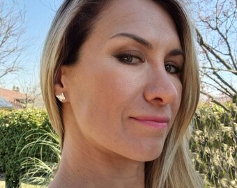 Butterfly Earrings Dangle, Sterling Silver, Rose Gold, Long Dainty Simple Minimalist, For Women Girls Mom Girlfriend birthday Jewelry Gift