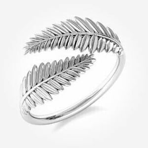 Leaf ring silver 925, Dainty ring, Adjustable Leaf ring, Minimalist ring, 925 sterling silver ring, Branch ring silver, Stacking ring