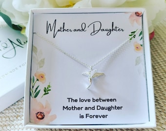 Mother daughter necklace, Mothers day gift from daughter,  Personalized gifts for mom, for grandma, mothers day necklace, mom birthday gift