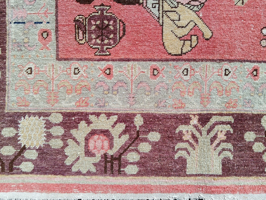 A Khotan Rug From Central Asia - Etsy