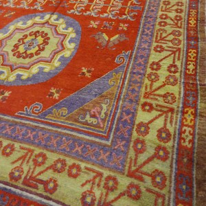 Rare Vintage Samarkand Carpet from Central Asia