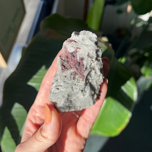 Red Tourmaline in Albite - Rubellite - High Vibration and Energy, Chakra Healing - Rare Crystal Formation - Brazil - Passion, Confidence