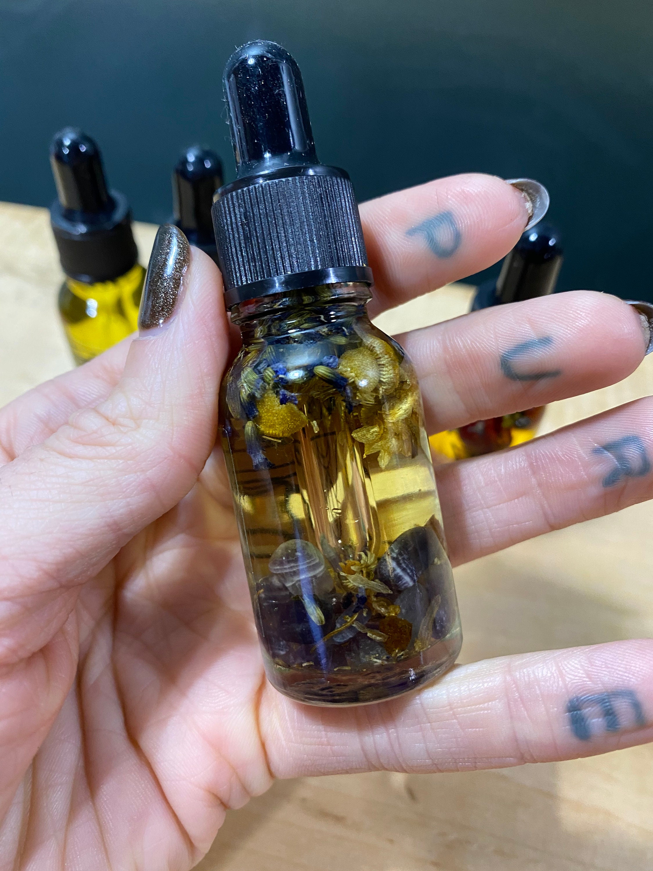 Travel Size Essential Oil Crystal Elixir Body Oil With Crystals and ...