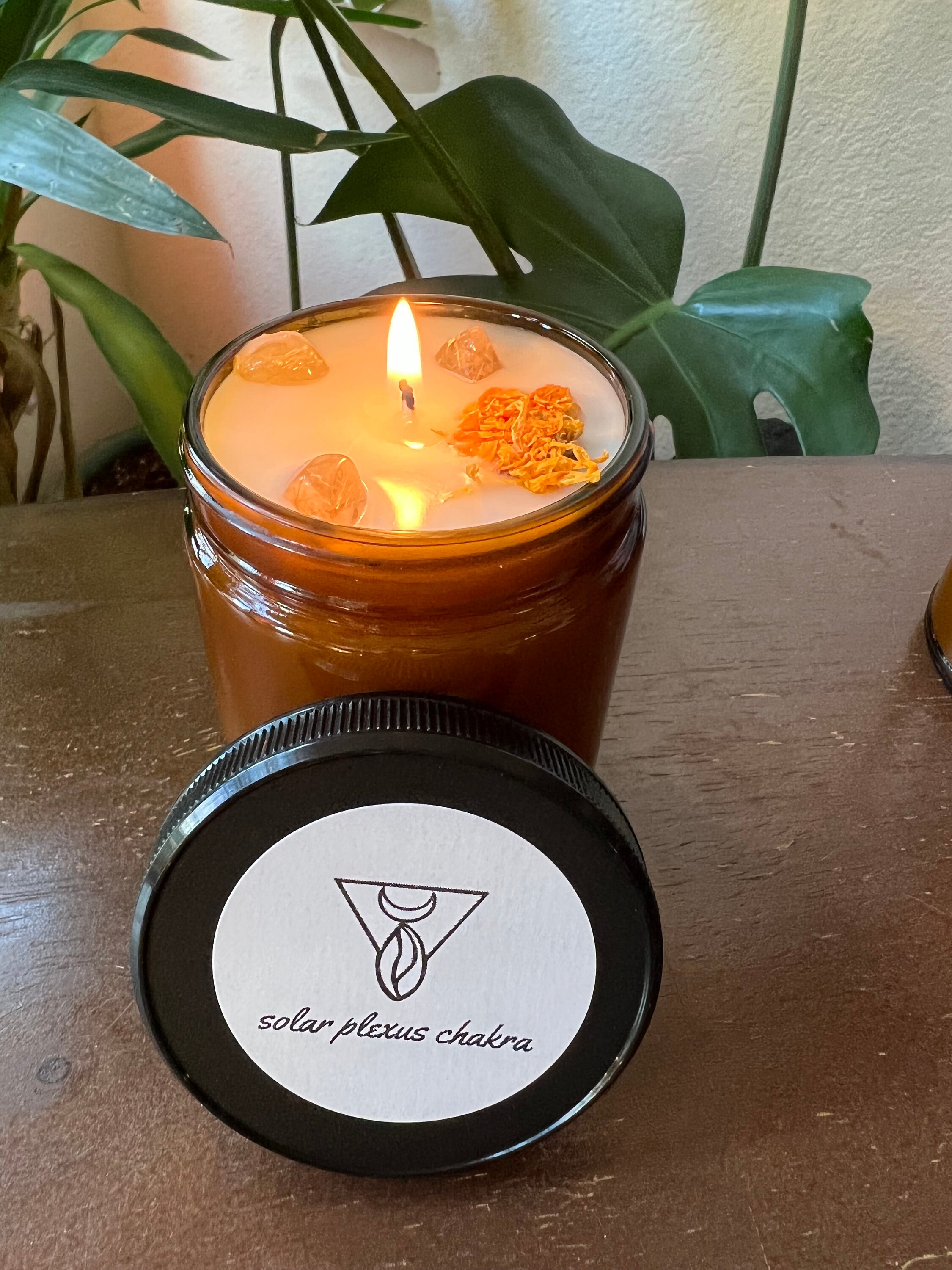 Solar Plexus Chakra Crystal Elixir Essential Oil Soy and Coconut Wax ...