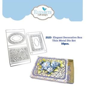 Elegante decoratieve doos metalen stansmessen van Elizabeth Craft Designs, Evening Rose Paper Cutters stencil voor scrapbooking DIY-kaarten, knutselen