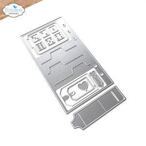 Elizabeth Craft Designs Juego de troqueles de metal Sidekick Essentials 28, página de carpeta de archivos, juego de 13 piezas para manualidades en papel, kit de troquelado planificador, dados de etiquetas