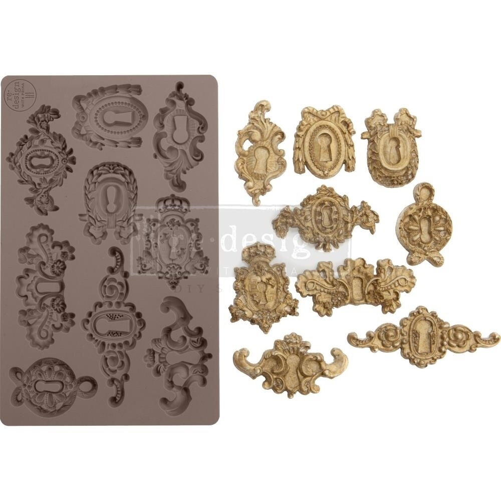 Grandeur Keyholes Prima Re-design Vintage Art Decor Mould, Mold
