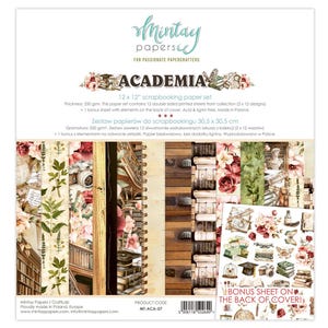 Academia Scrapbooking Collection von Mintay, College-Studenten-Abschluss-Designer-Papiere für Papierhandwerk & Wohnkultur DIY-Albumkarten
