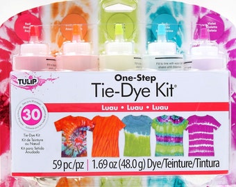Tie-Dye Kit Luau, DIY Bunte Kleidung, Tulpe One-Step Tie Dye Geschenk für kreative Kinder, Familien Bastelset Geschenkidee, DIY Beachwear T-shirt