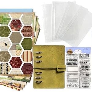 Kerstveldnotities December dag per dag planner complete klasset van Elizabeth Craft Designs, afteldagboek kerst Annette Green