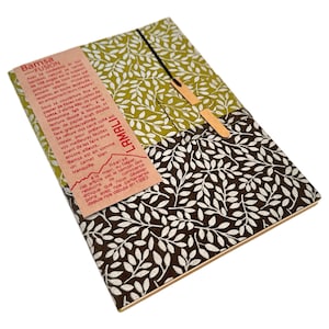 Carnet de notes Lamali Bamsa Fusion Travellers Journal avec papiers variés, carnet de croquis zen inspirant bio fait main népalais, cadeau d'artiste Mitsumata