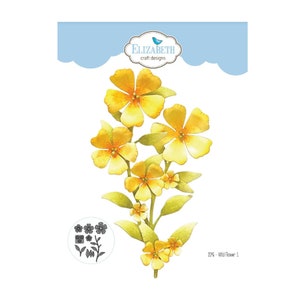 Wildflower 1 Metal Die Set by Elizabeth Craft Designs, DIY Paper Flowers Garden Party, Scrapbooking card making paper crafts supplies gift