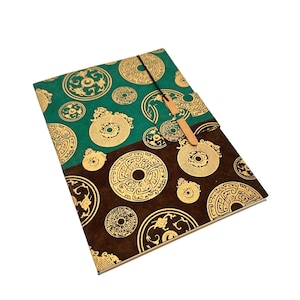 Quaderno da viaggio Lamali Bamsa Fusion Travelers Journal con carta mista, Nepal fatto a mano organico zen ispiratore Sketchbook, Mitsumata Artist Gift
