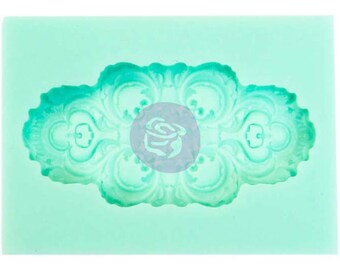 Grandeur Decor Mold van Prima, vintage IOD-mal voor klei, hars, zeep, taartdecor, bakken, voedselveilig, mixed media-projecten, meubeldecor