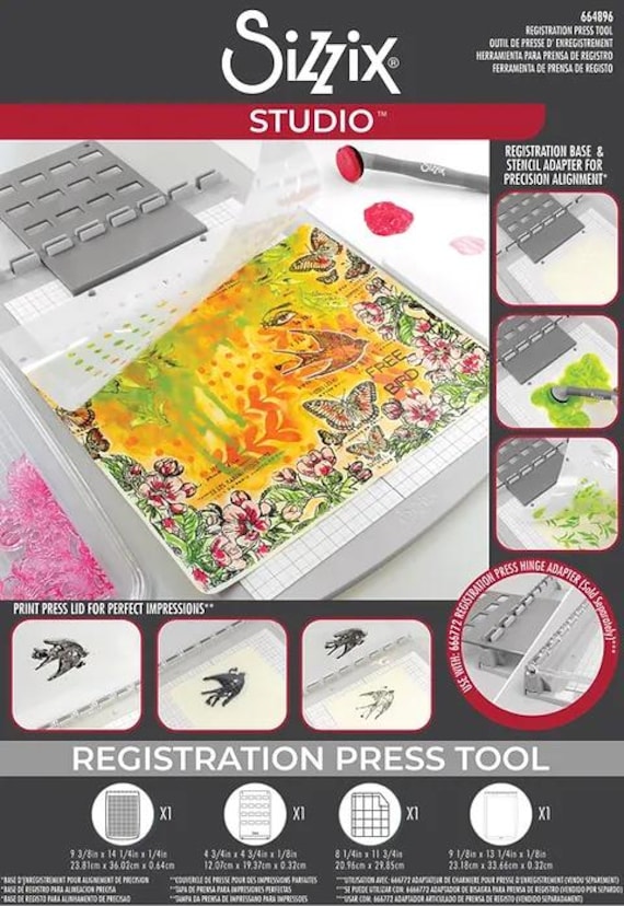 Sizzix Studio Registration Press Tool 666771 for Easy and Precise