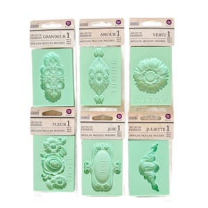 Prima IOD first generation Decor Mould Set,  Food Safe Vintage Mold for Clay, Resin, Soap, Cake decor, baking, mixed media, furniture decor