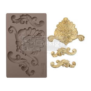 English Garden Vintage Art Decor Mould by Prima Re-Design, Mold for Clay, Resin, Soap, Cake decor Food safe, Furniture renovation recycle
