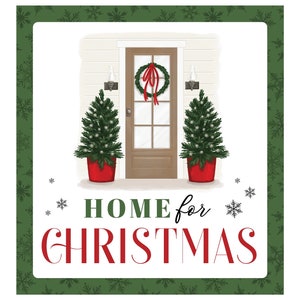 Home for Christmas Scrapbooking Collection by Carta Bella, Christmas DIY Paper Crafts Stickers Chipboard Die Cuts Stamps Stencils Snowflake