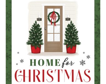 Home for Christmas Scrapbooking Collection by Carta Bella, Christmas DIY Paper Crafts Stickers Chipboard Die Cuts Stamps Stencils Snowflake