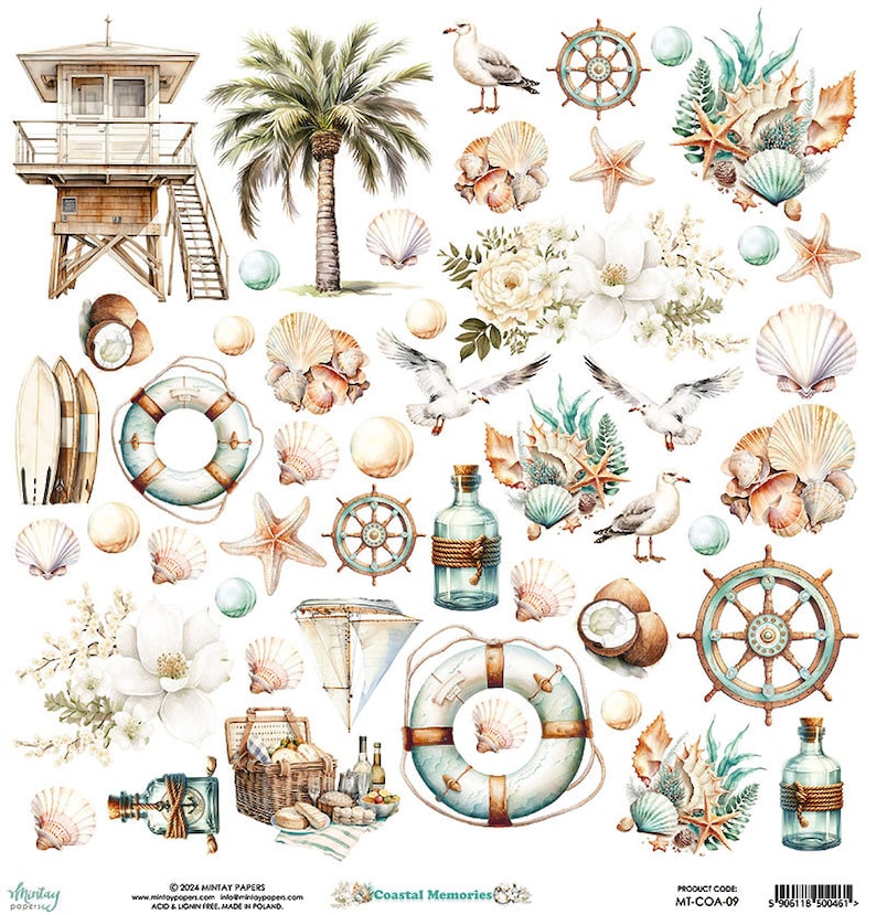 Coastal Memories Scrapbooking Collection by Mintay, Travel Vacation ...