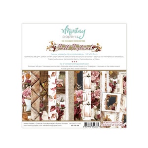 Può includere: Un blocco di carta per scrapbooking da 15,2 x 15,2 cm a tema autunnale. Il blocco contiene 24 fogli stampati su entrambi i lati con 12 diversi design. Il blocco è privo di acidi e lignina ed è realizzato in Polonia. La copertina presenta una varietà di immagini a tema autunnale, tra cui zucche, foglie e fiori. Il testo sulla copertina recita "Fall Festival".