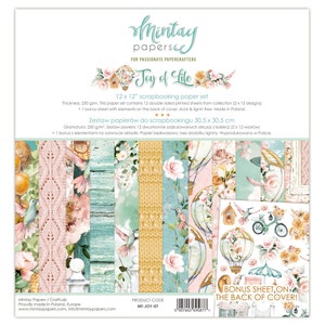 Collection de scrapbooking Joy of Life, éléments découpés et autocollants en aggloméré par Mintay, fournitures d'album de cartes pour travaux manuels créatifs en papier, romantiques et féminins