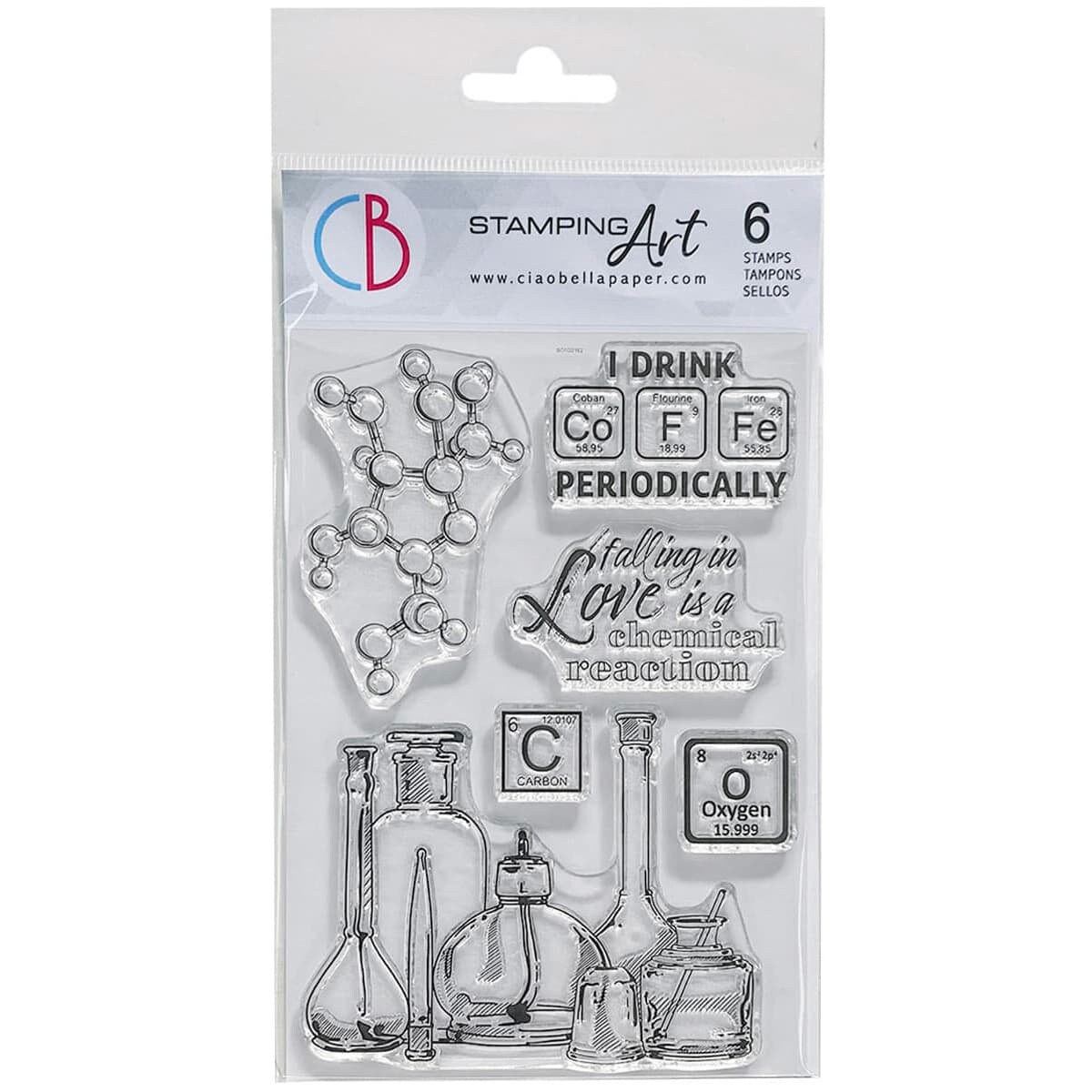 Science Medicine DNA Clear Stamp Sets for Paper Crafts by Ciao Bella ...