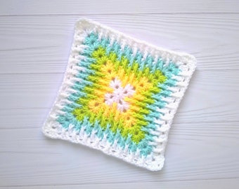 Schema quadrato nonna all'uncinetto, PDF DOWNLOAD IMMEDIATO, schema coperta all'uncinetto