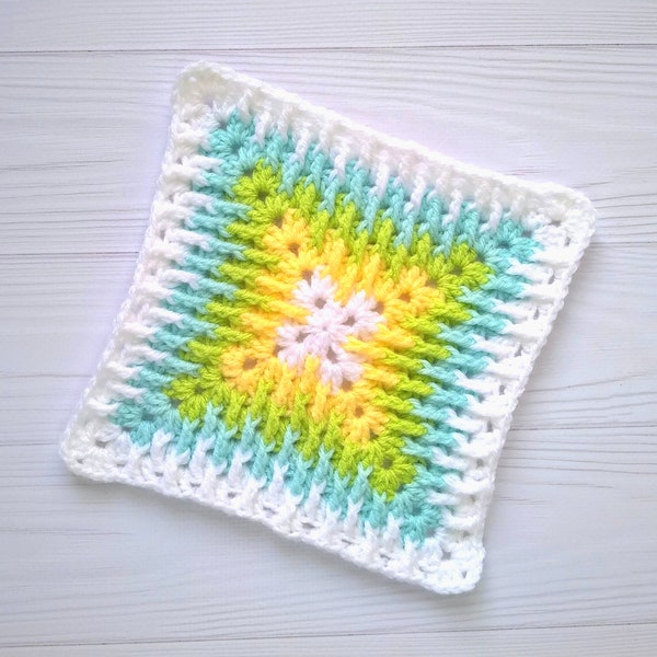 Crochet Granny Square Pattern, PDF INSTANT DOWNLOAD, Crochet Blanket Pattern, Pattern from Ukraine