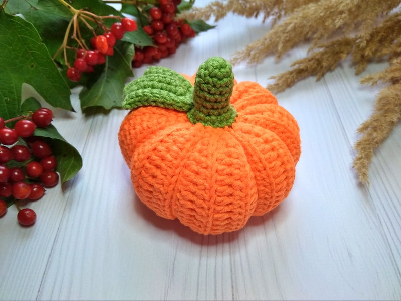 Halloween Crochet Pumpkin Pattern, Pumpkin Decor, Halloween Decoration image 2