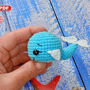 Crochet Whale Pattern, Crochet Sea Animals, Amigurumi Whale, Crochet Sea Creature Pattern, Whale Keychain