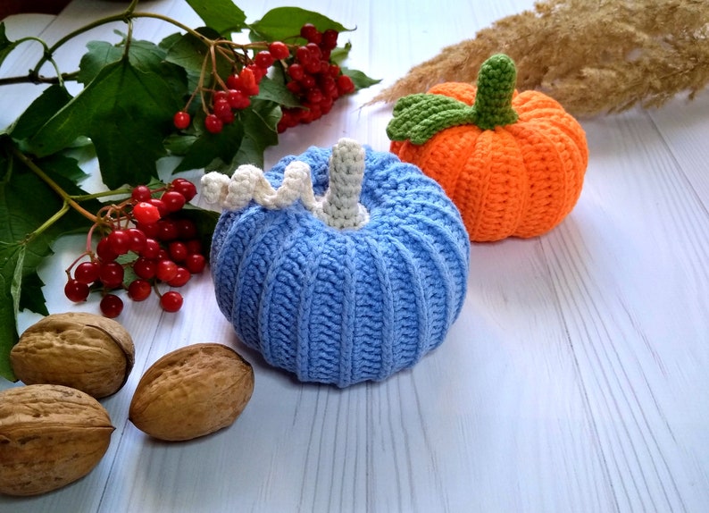 Halloween Crochet Pumpkin Pattern, Pumpkin Decor, Halloween Decoration image 4