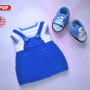 Crochet Clothes Pattern for Amigurumi Doll 12 inch (30 cm), Baby Doll Clothes, Crochet Sneakers