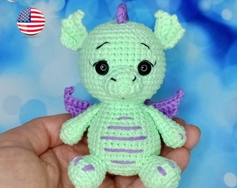 Patrón Amigurumi Dragón a Ganchillo, Animales a Ganchillo, Tutorial PDF
