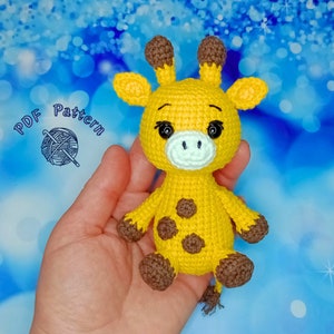 Giraffe Crochet Pattern (English), Amigurumi Giraffe Pattern, Crochet Safari Animals, PDF Tutorial