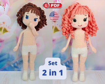 Base Doll Crochet Pattern, Amigurumi Doll Pattern, Crochet Doll Body