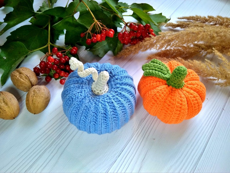 Halloween Crochet Pumpkin Pattern, Pumpkin Decor, Halloween Decoration image 6