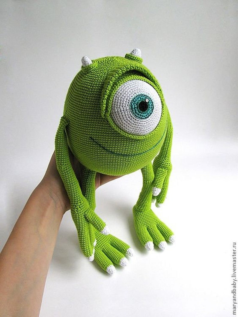 Mike Wazowski amigurumi crochet pattern Monsters Inc Etsy