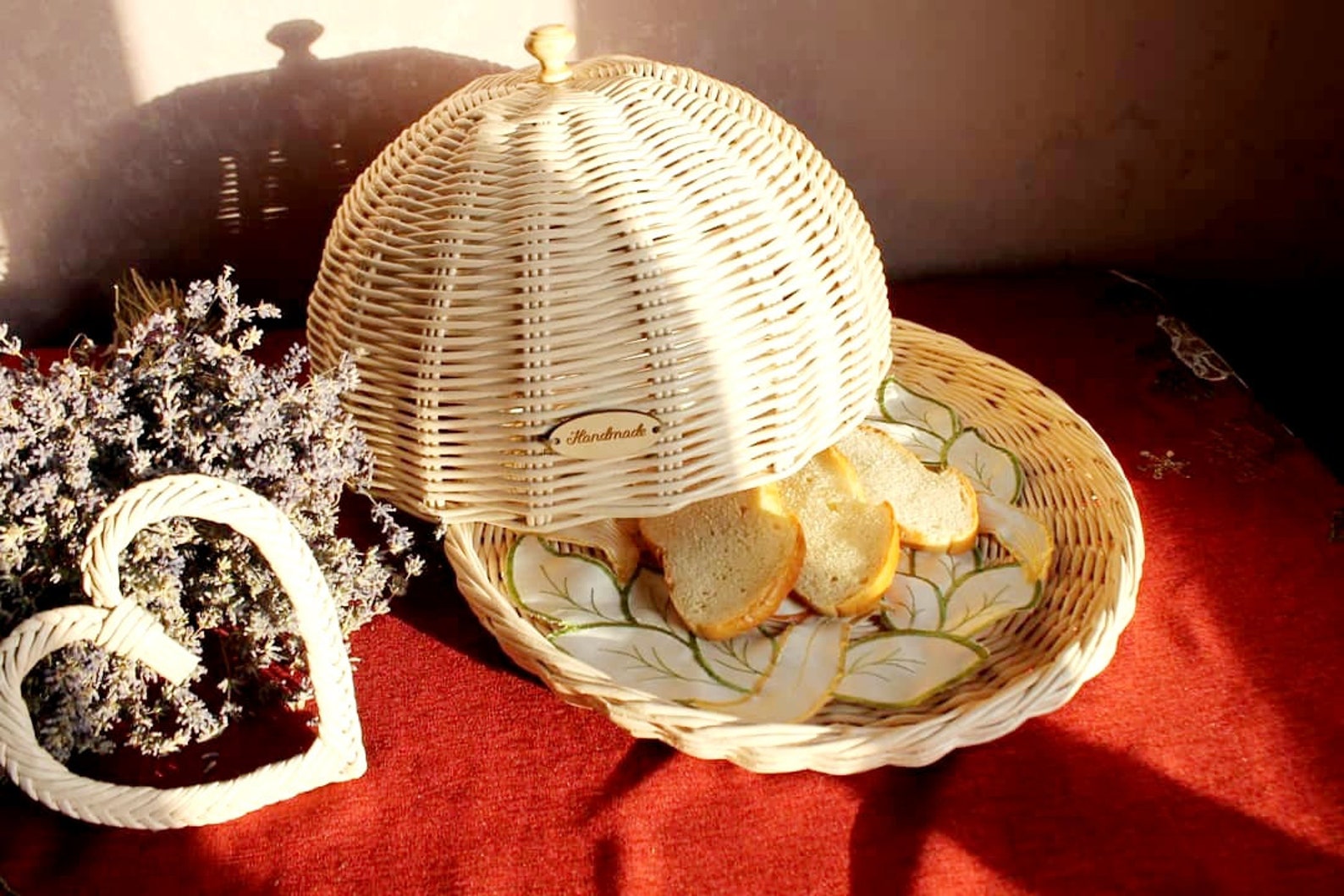 Brotdose Brotaufbewahrungskorb leichter Korb für Brot Runde | Etsy