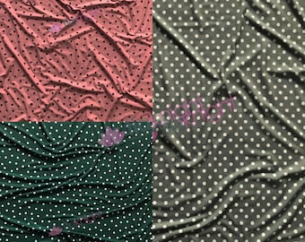 Soft Touch Stretchy Lycra Fabric- Polka Dots SQ702 By Tia Knight