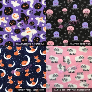 NEW Halloween/Xmas Prints 2022- Polar Fleece Prints Anti Pill Washable Soft Fabric By Tia Knight