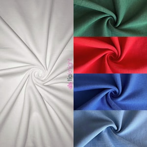 Tessuto per t-shirt in jersey a coste sottili tubolari in 100% cotone (77-79 cm) - SQ303 di Tia Knight