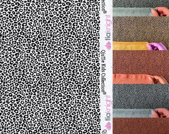 Jersey de algodón y elastano elástico en 4 direcciones con certificación Oeko-Tex 100 - Mini Leopard SQ765 de Tia Knight