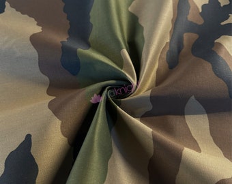 Ripstop Water-Resistant Fabric Oeko-Tex 100 Material- Camouflage SQ837 KHBR By Tia Knight