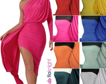 Viscose Cotton Stretch Elastane Jersey Dressmaking Fabric Q300 By Tia Knight