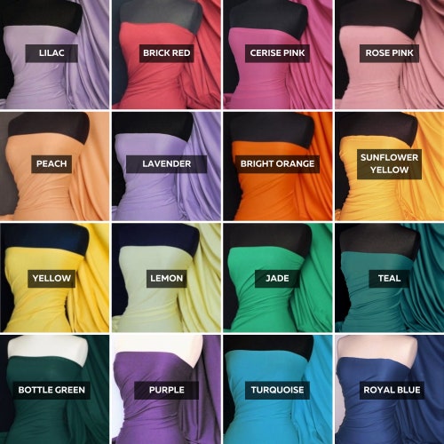 Cotton Lycra Jersey 4 Way Stretch Tshirt Dressmaking Fabric Etsy UK